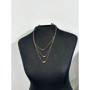 Lauren Conrad Gold-Tone Layered Necklace With Dainty Bar & Bead Accents
